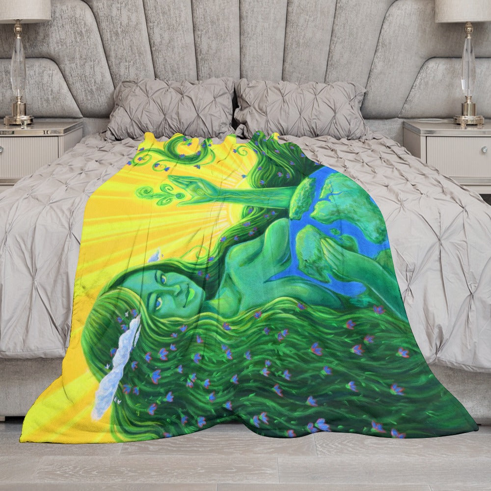 Mama Gaia - Ultra-Soft Flannel Blanket