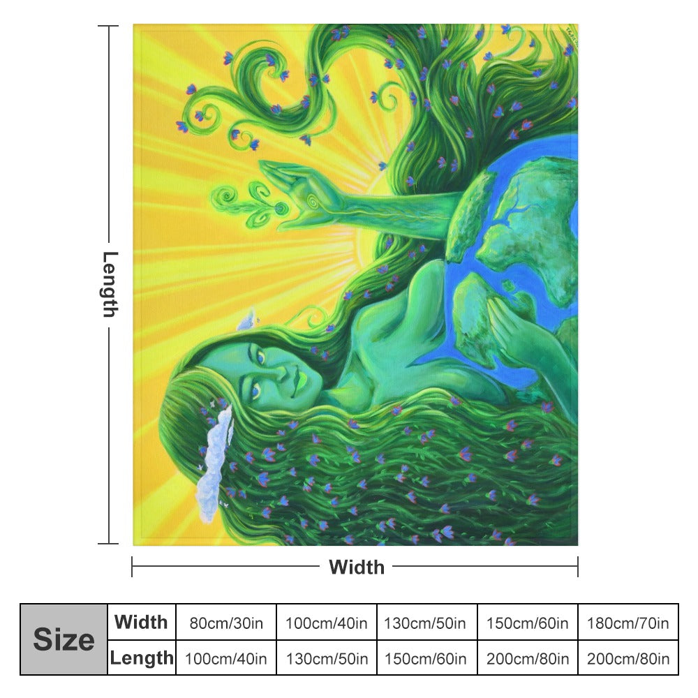 Mama Gaia - Ultra-Soft Flannel Blanket