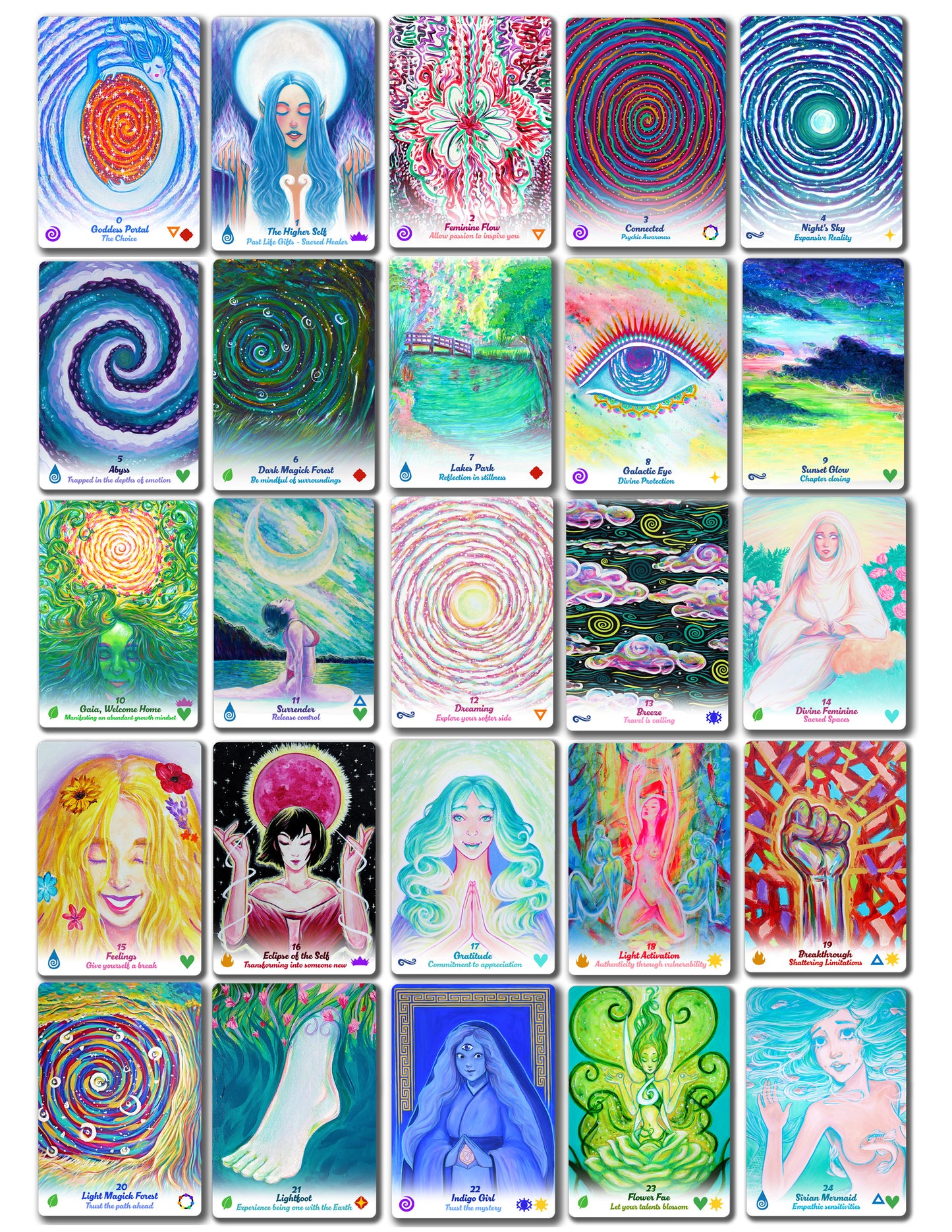 Eco Fem Fantasy Oracle Deck Card | Oracle Deck Card | MooxieArt