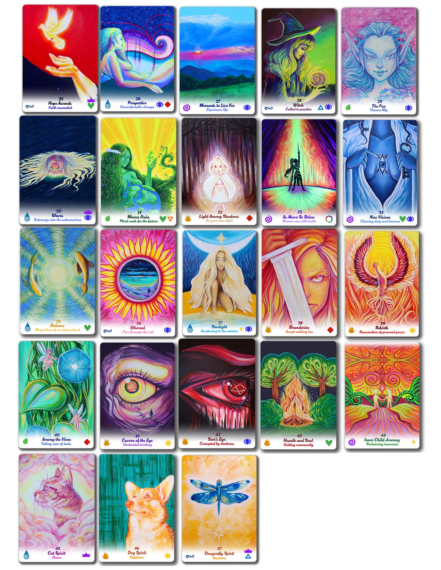 Eco Fem Fantasy Oracle Deck Card | Oracle Deck Card | MooxieArt