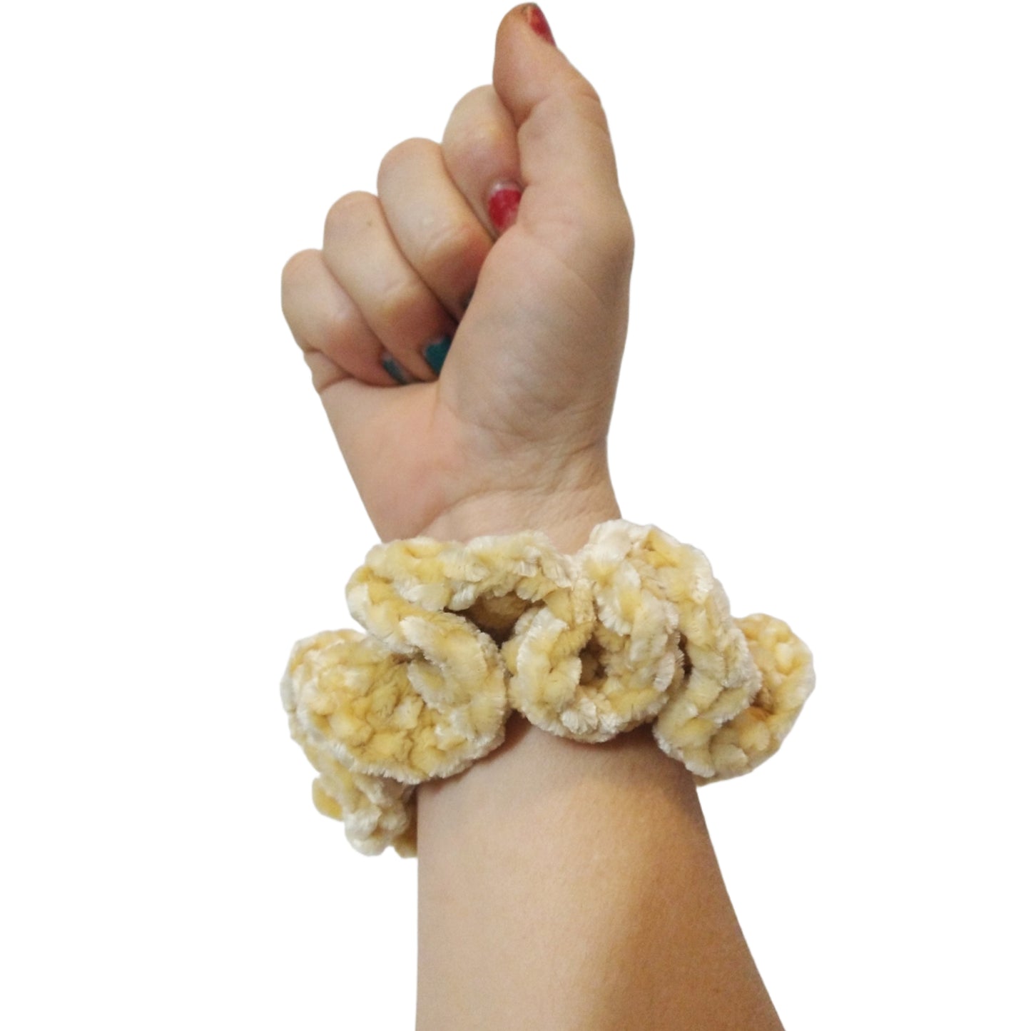 Velvet Crochet Scrunchies