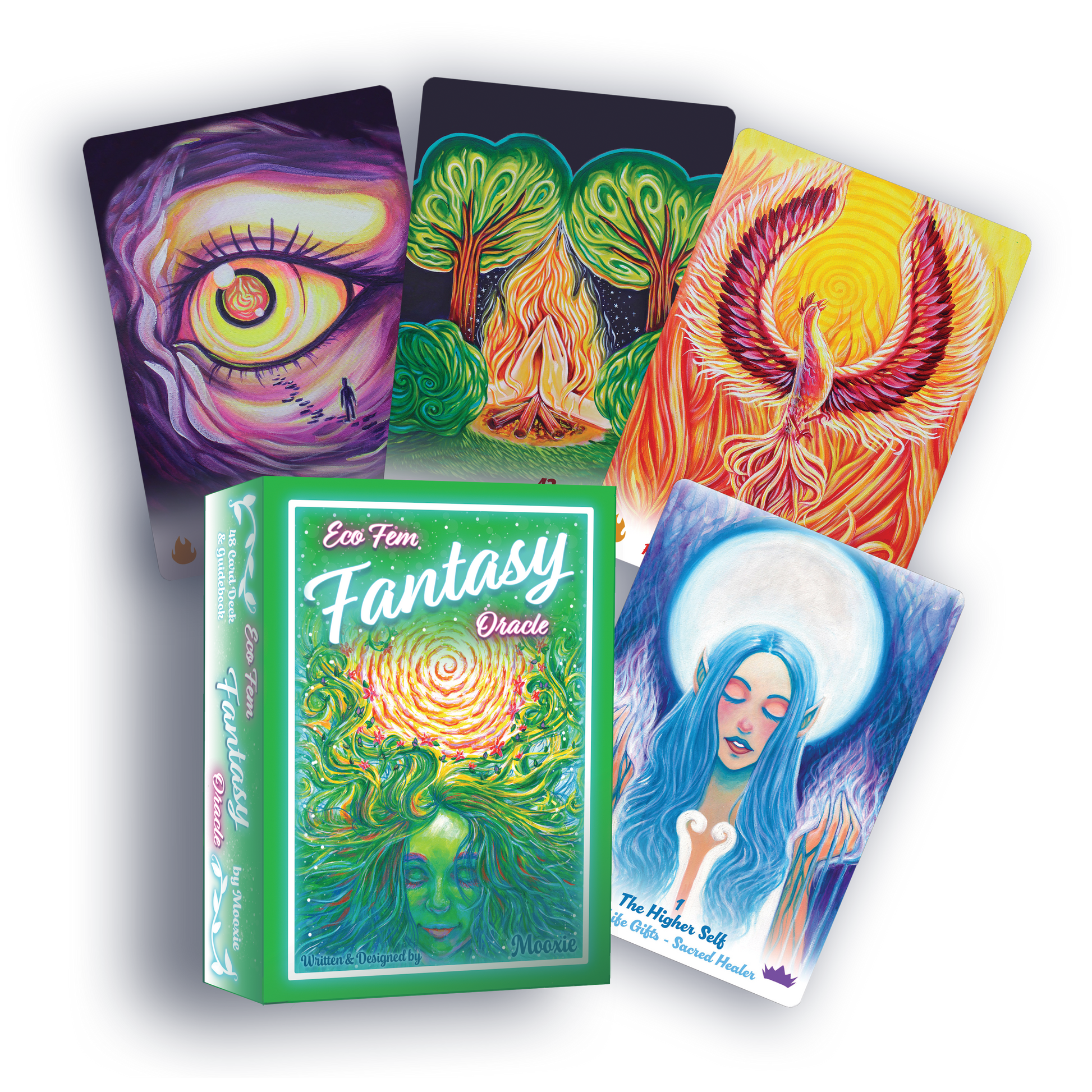 Eco Fem Fantasy Oracle Deck Card | Oracle Deck Card | MooxieArt
