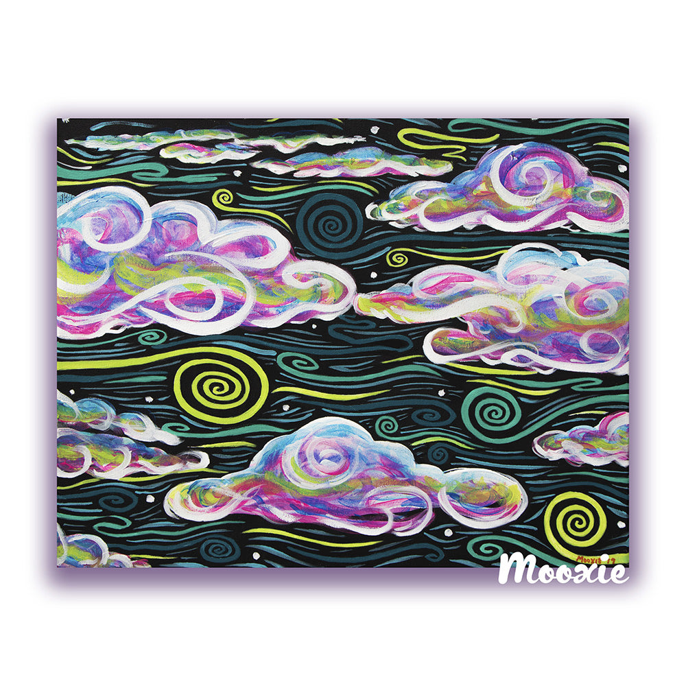 Breeze Giclée Art Print | Breeze Feminine Art Print | MooxieArt