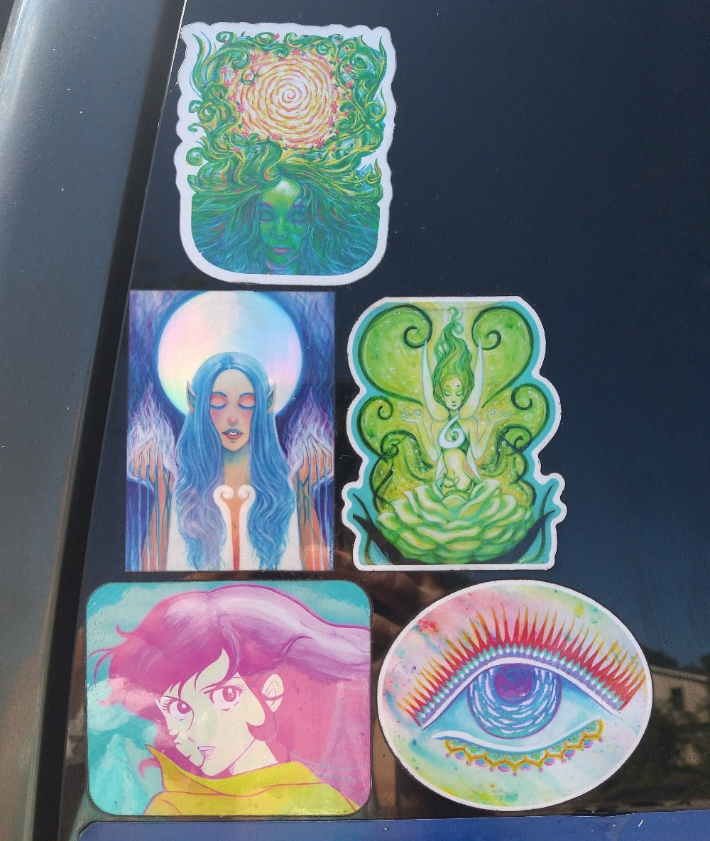 Flower Fae Vinyl Sticker | Flower Fae Sticker | MooxieArt