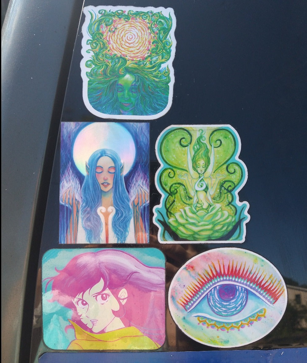 Gaia Vinyl Sticker | Gaia Vinly Art Sticker | MooxieArt