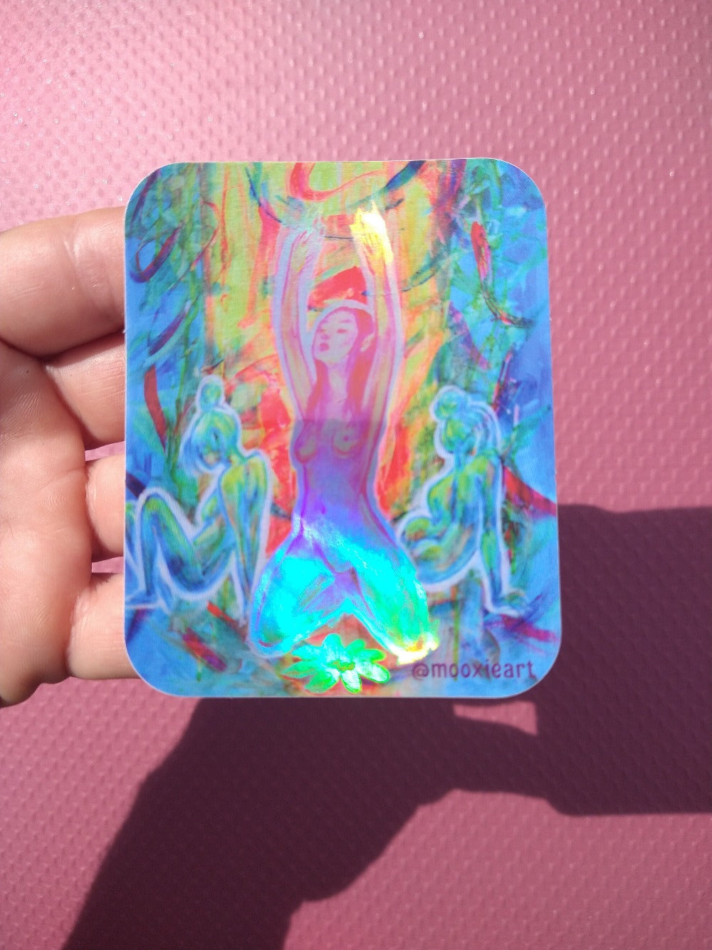 Light Activation Holographic Sticker