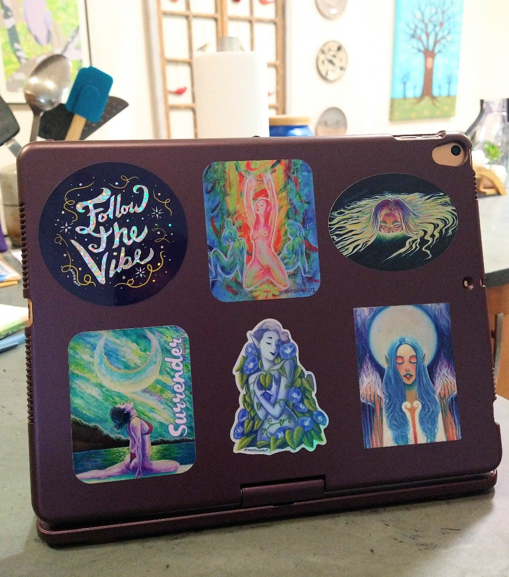 Light Activation Holographic Sticker