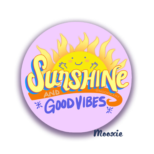 Sunshine + Good Vibes Sticker