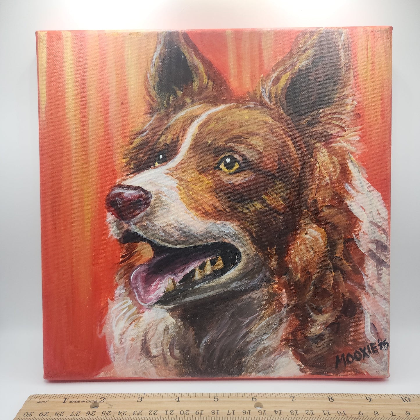 Australian Shepherd - Original Acrylic Painting