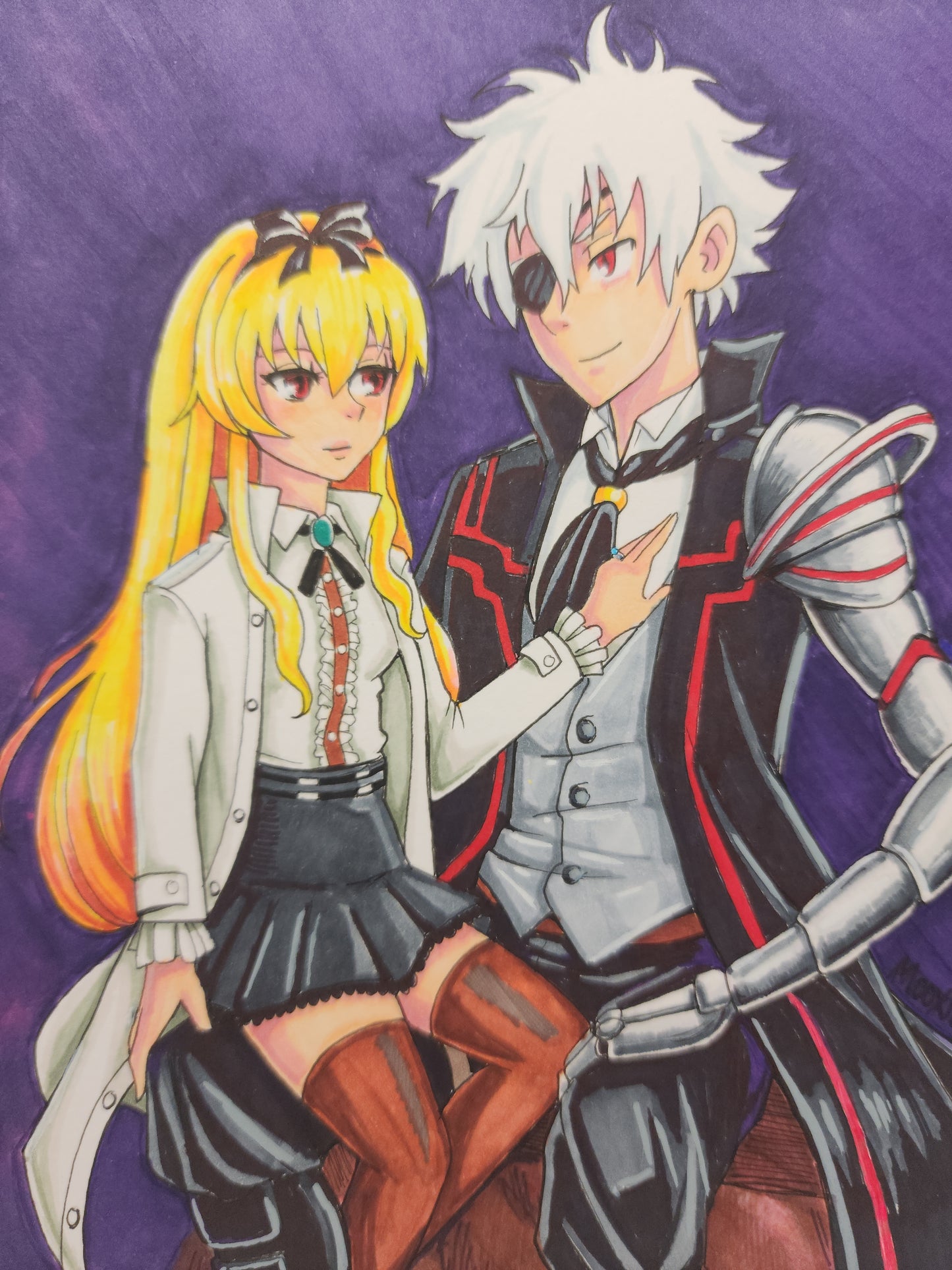 Yue + Hajime / Arifureta Fanart - Color Illustration