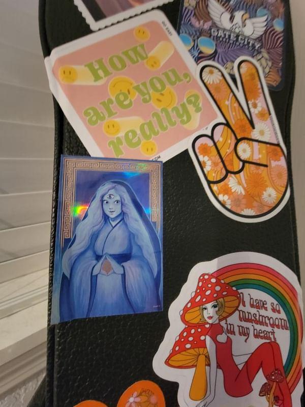 Indigo Girl Holographic Sticker