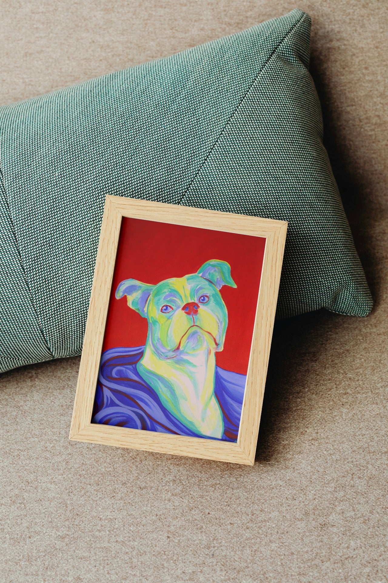 Pitbull Giclée Art Print | Pitbull Portrait Art Print | MooxieArt