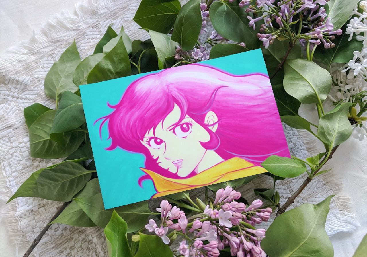 Fujiko Giclée Art Print | Femme Fatale Art Print | MooxieArt