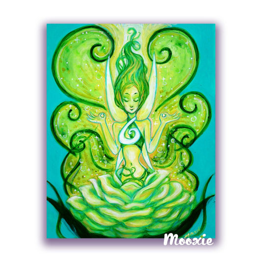 Green Fairy Giclée Art | Sassy Fairy Art Print | MooxieArt