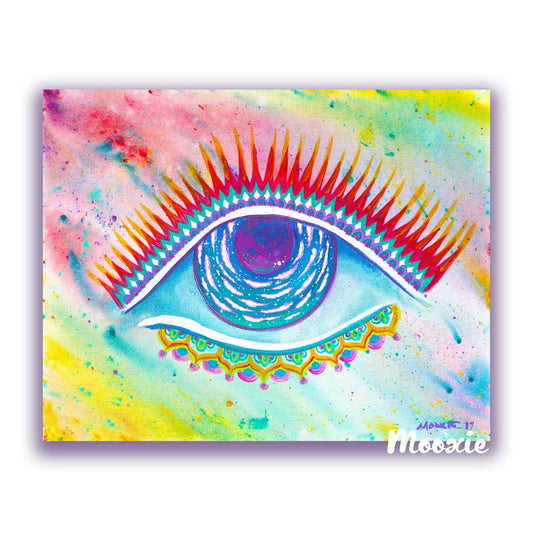 Galactic Eye Veil Art Print | Galactic Eye Art Print | MooxieArt