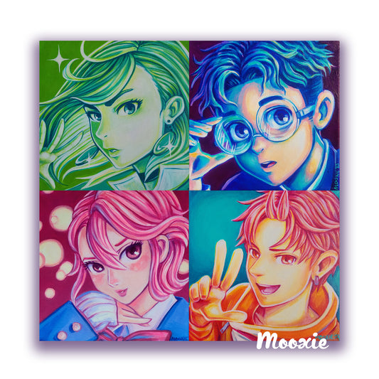 DanDaDan 4 Panel - Giclée Art Print