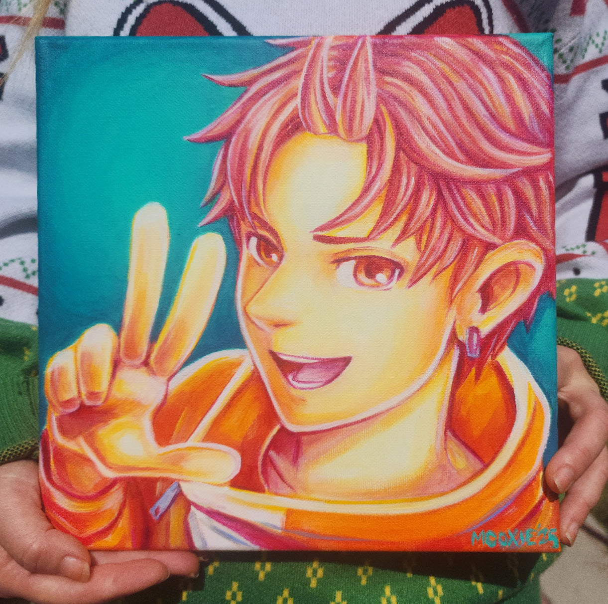 Jiji's Joy - Original Acrylic Painting