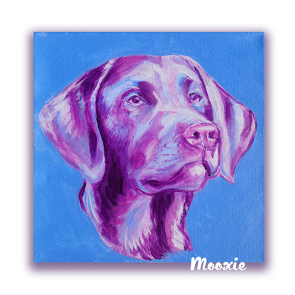 Lavender Labrador - Giclée Art Print