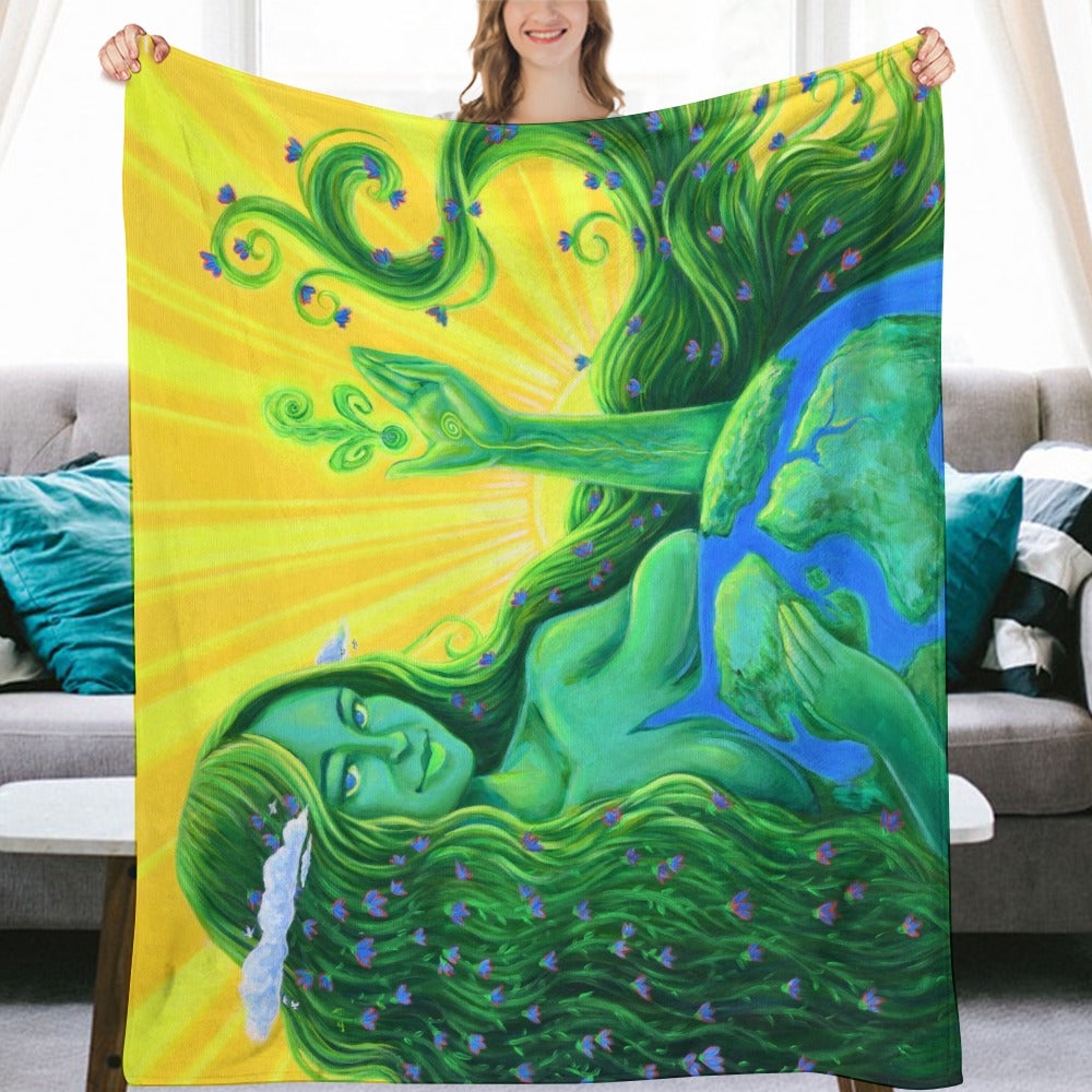 Mama Gaia - Ultra-Soft Flannel Blanket