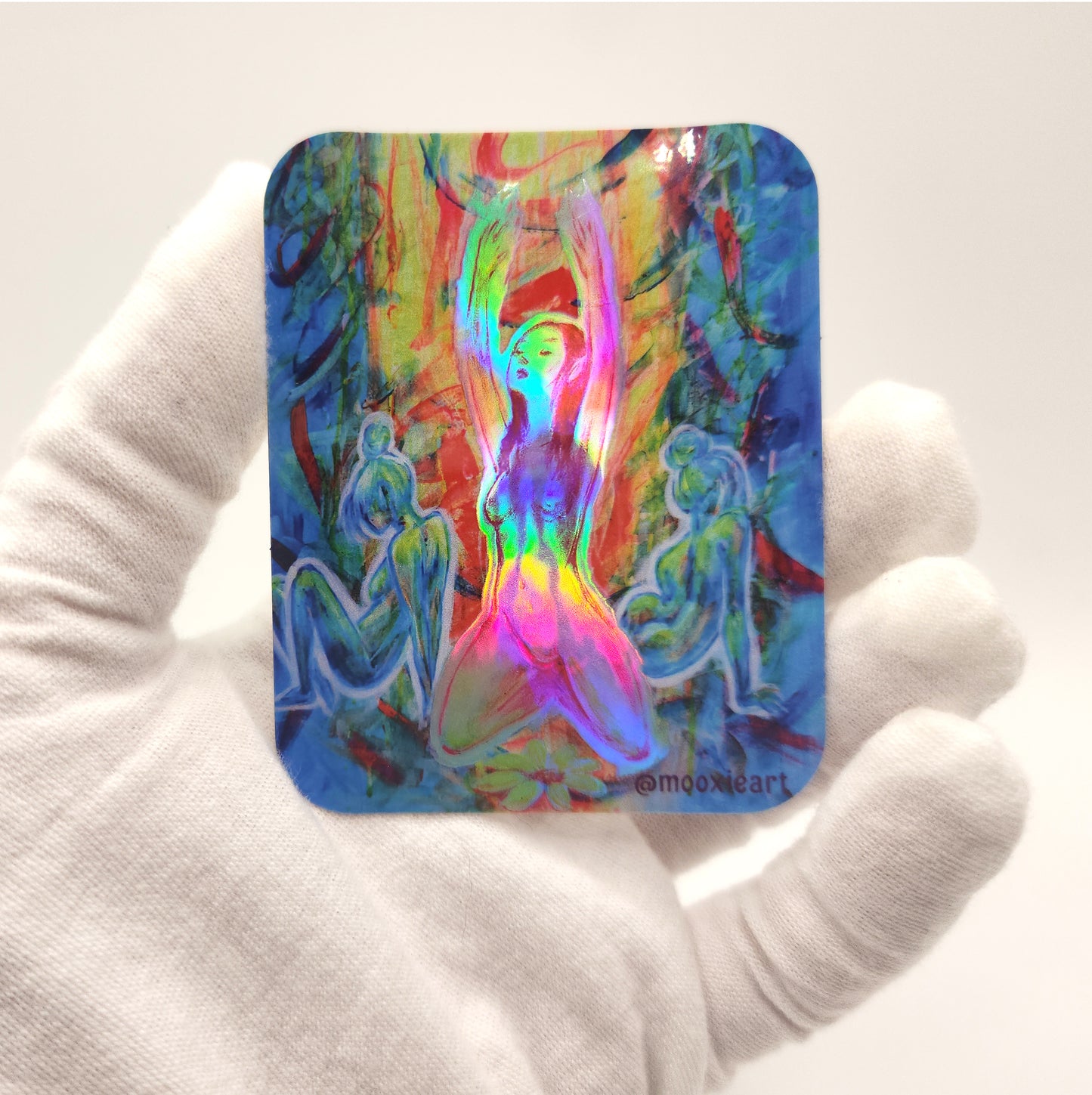 Light Activation Holographic Sticker