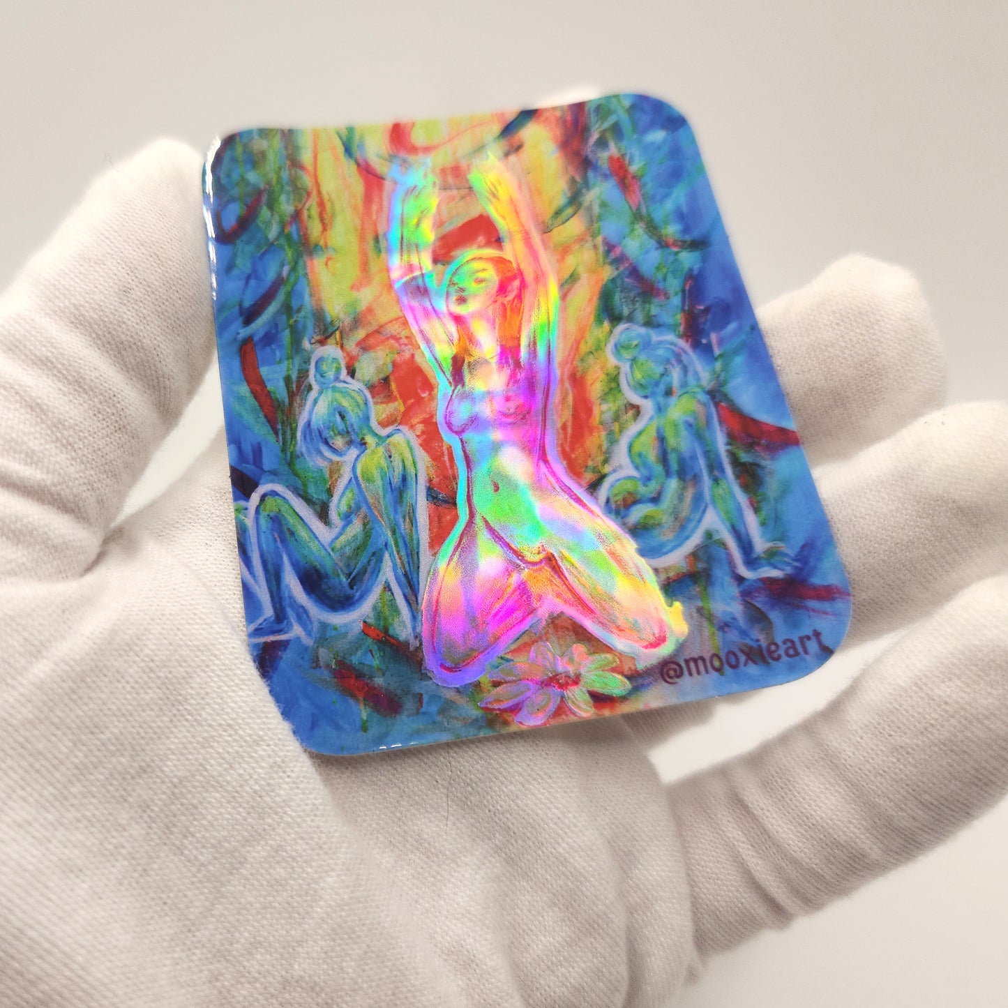 Light Activation Holographic Sticker