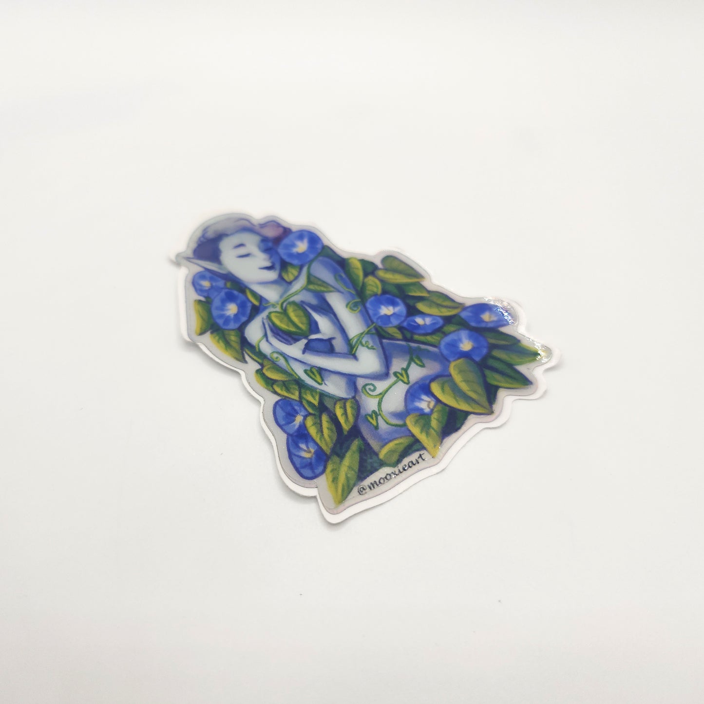 Morning Glory Holographic Sticker