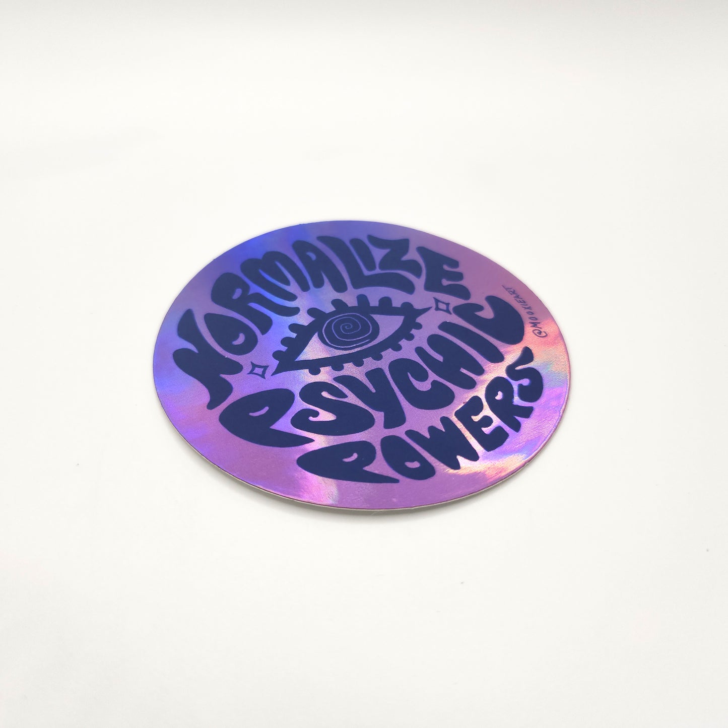 Normalize Psychic Powers Holographic Sticker