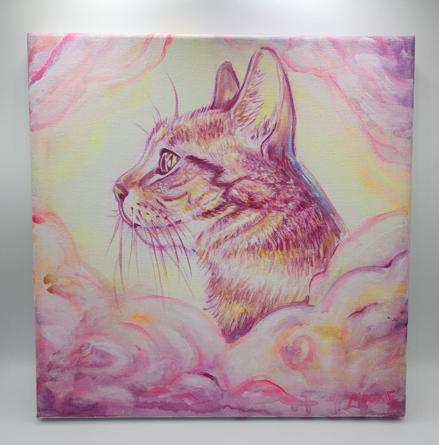 Cat Portrait - Original Acrylic Painting