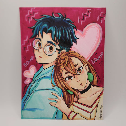 Okarun + Momo/DanDaDan Fanart - Color Illustration