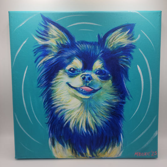 Cheerful Chihuahua - Original Acrylic Painting