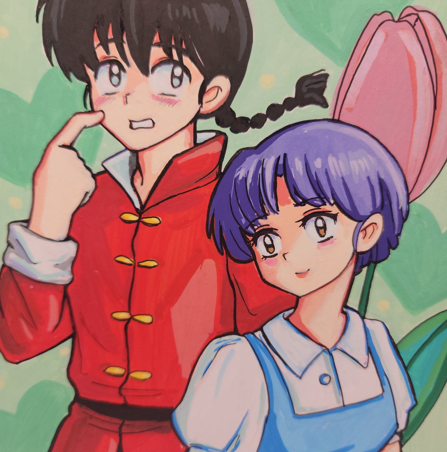 Ranma + Akane Fanart - Color Illustration