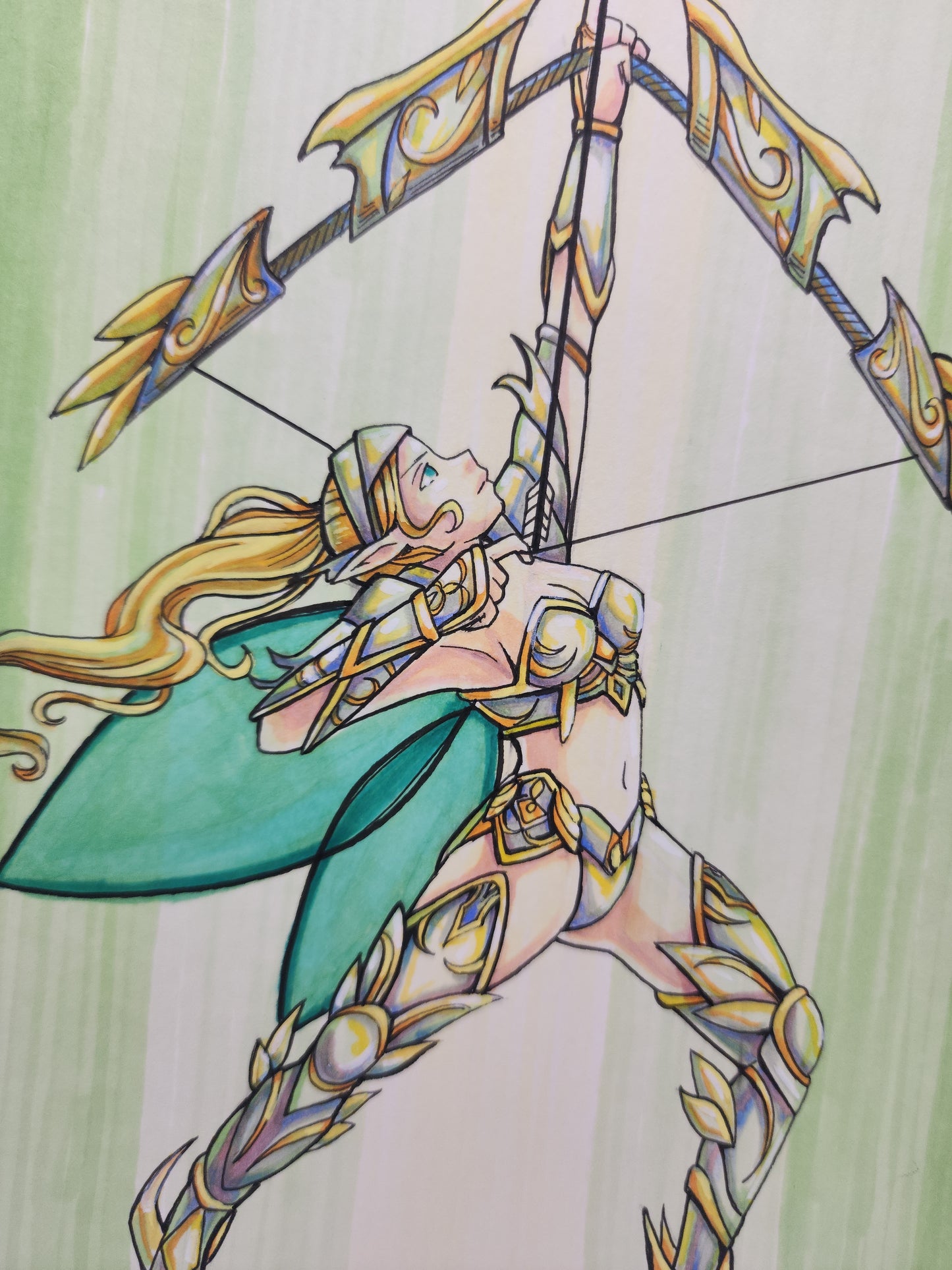 Elf Paladin Fanart - Color Illustration