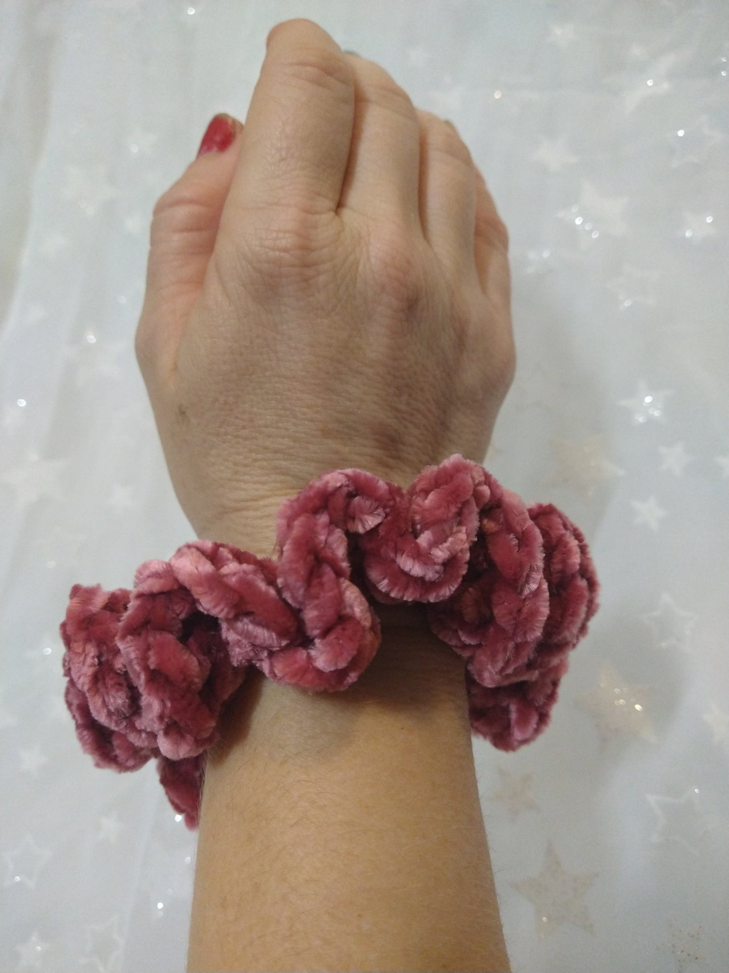 Velvet Crochet Scrunchies