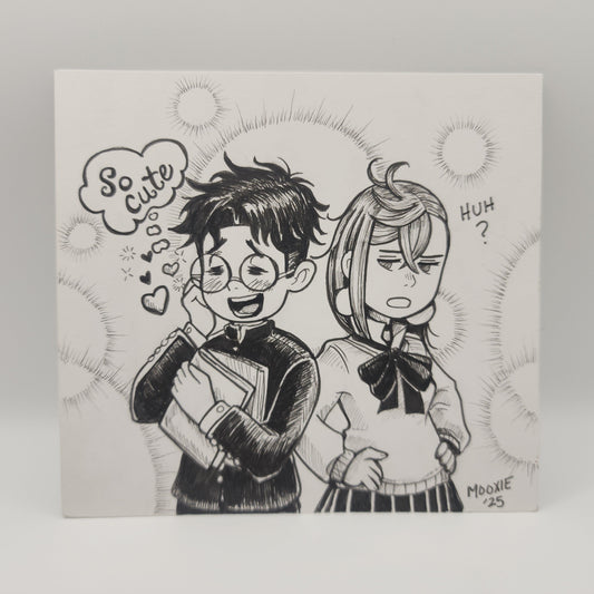So Cute/DanDaDan Fanart - Ink Illustration